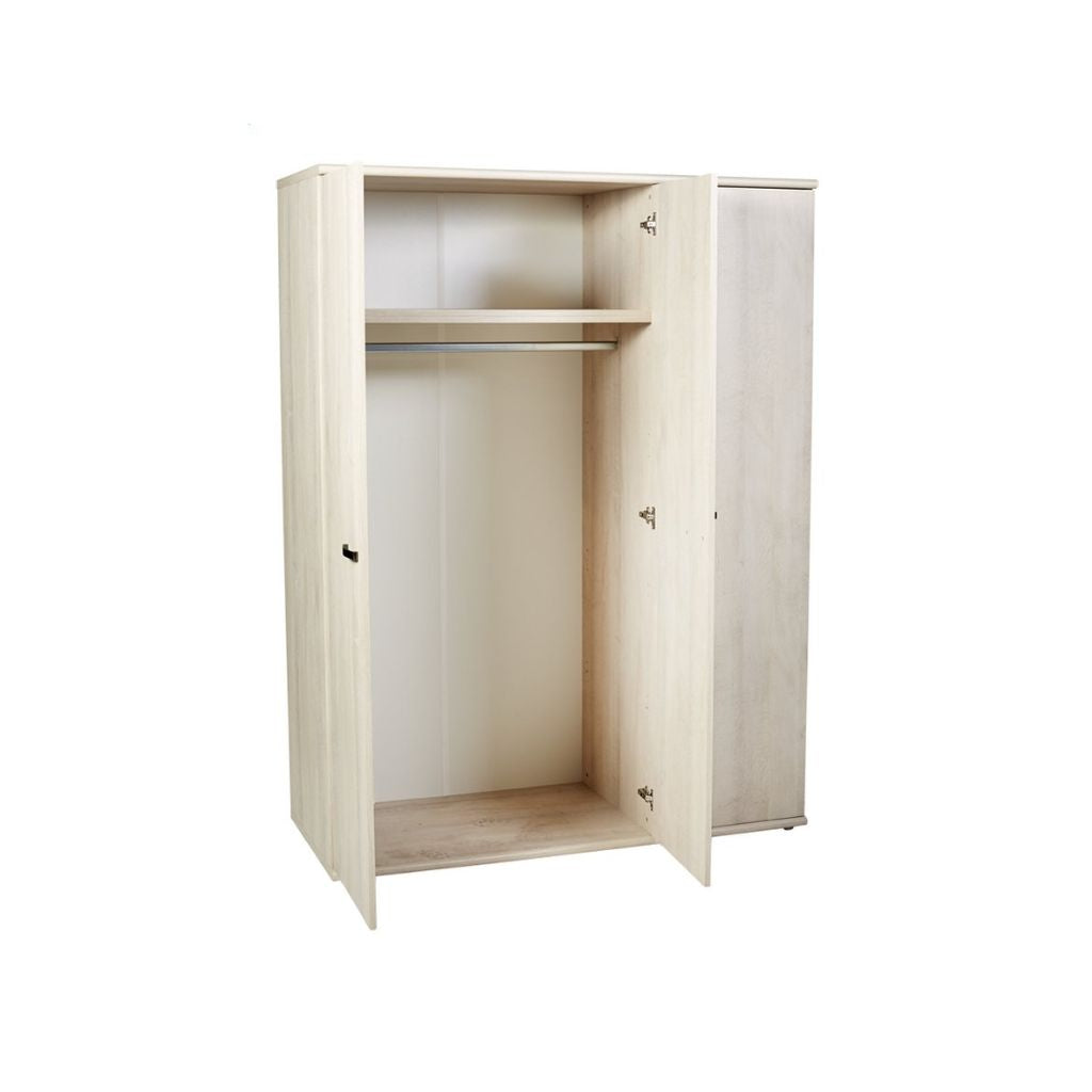 Neyt Armoire 3 portes Olivia décor chêne