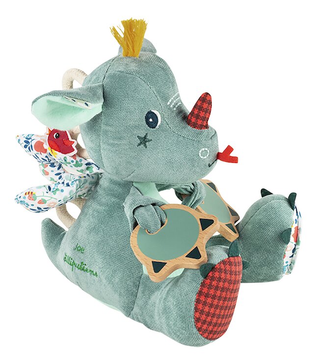 Lilliputiens Activiteitenknuffel Joe multi-activiteitendraak 18 cm