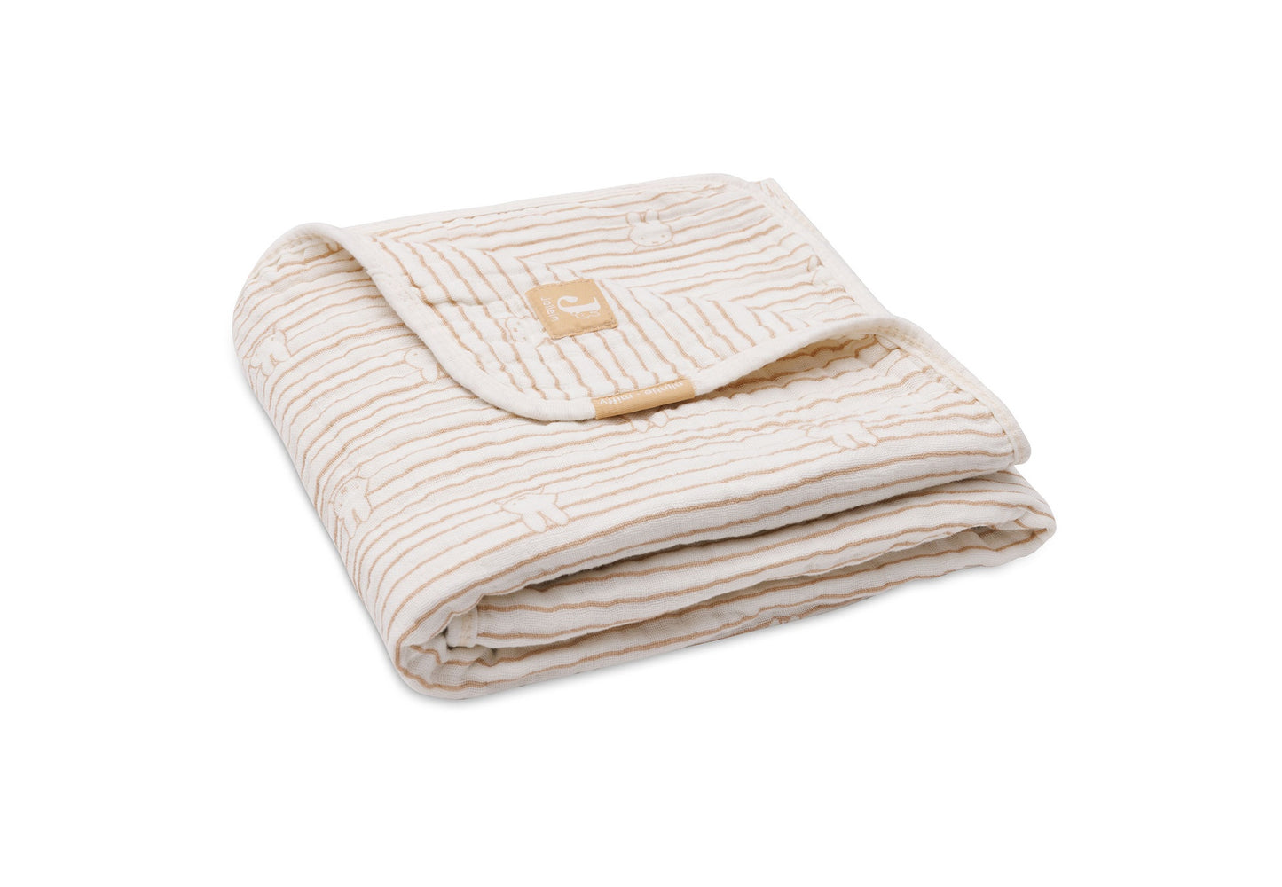 Jollein Deken voor wieg of park Hydrofiel Nijntje Stripe Biscuit