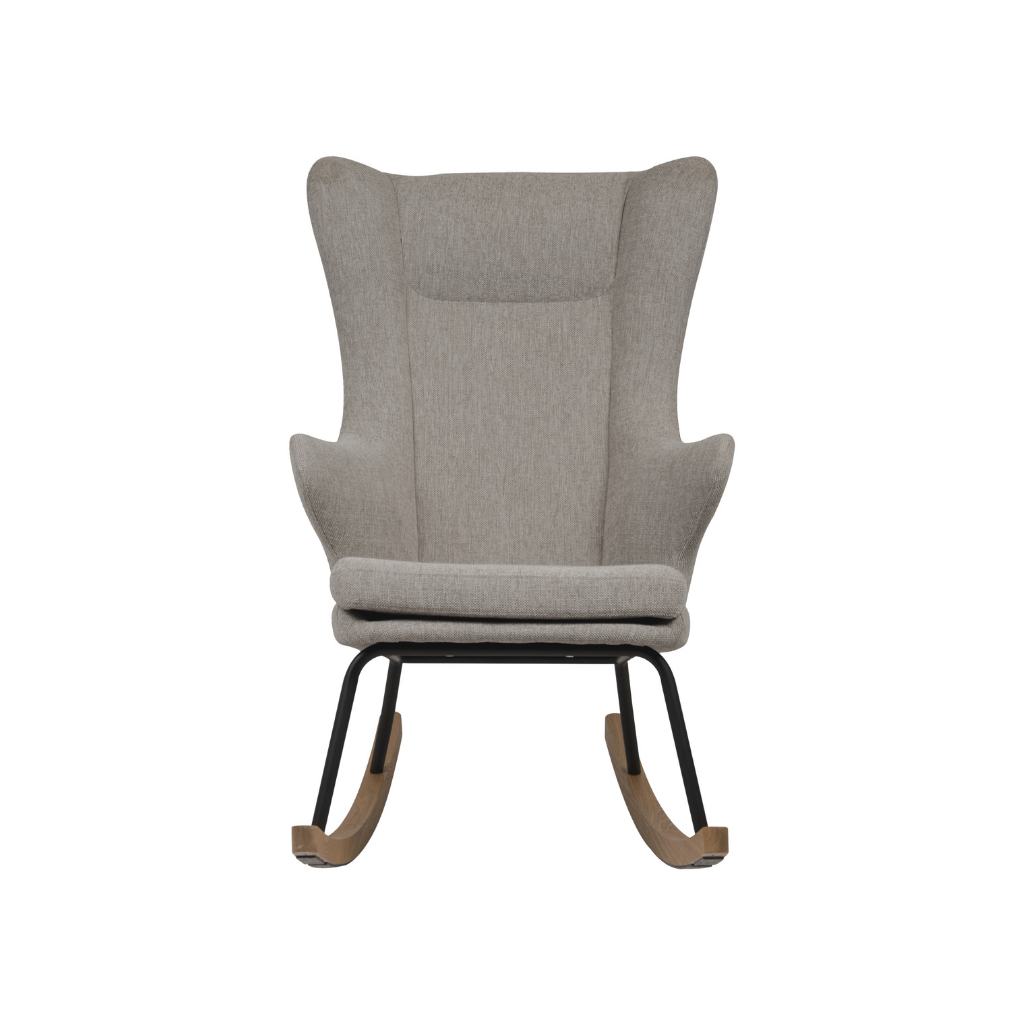 Quax Chaise à bascule Rocking Chair De Luxe Adult Sand grey