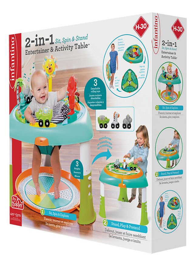 Infantino Table d'activités Sit, Spin & Stand entertainer 360