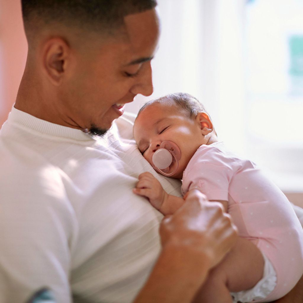 Philips AVENT Fopspeen + 0 maanden Ultra Soft lila, roze - 2 stuks