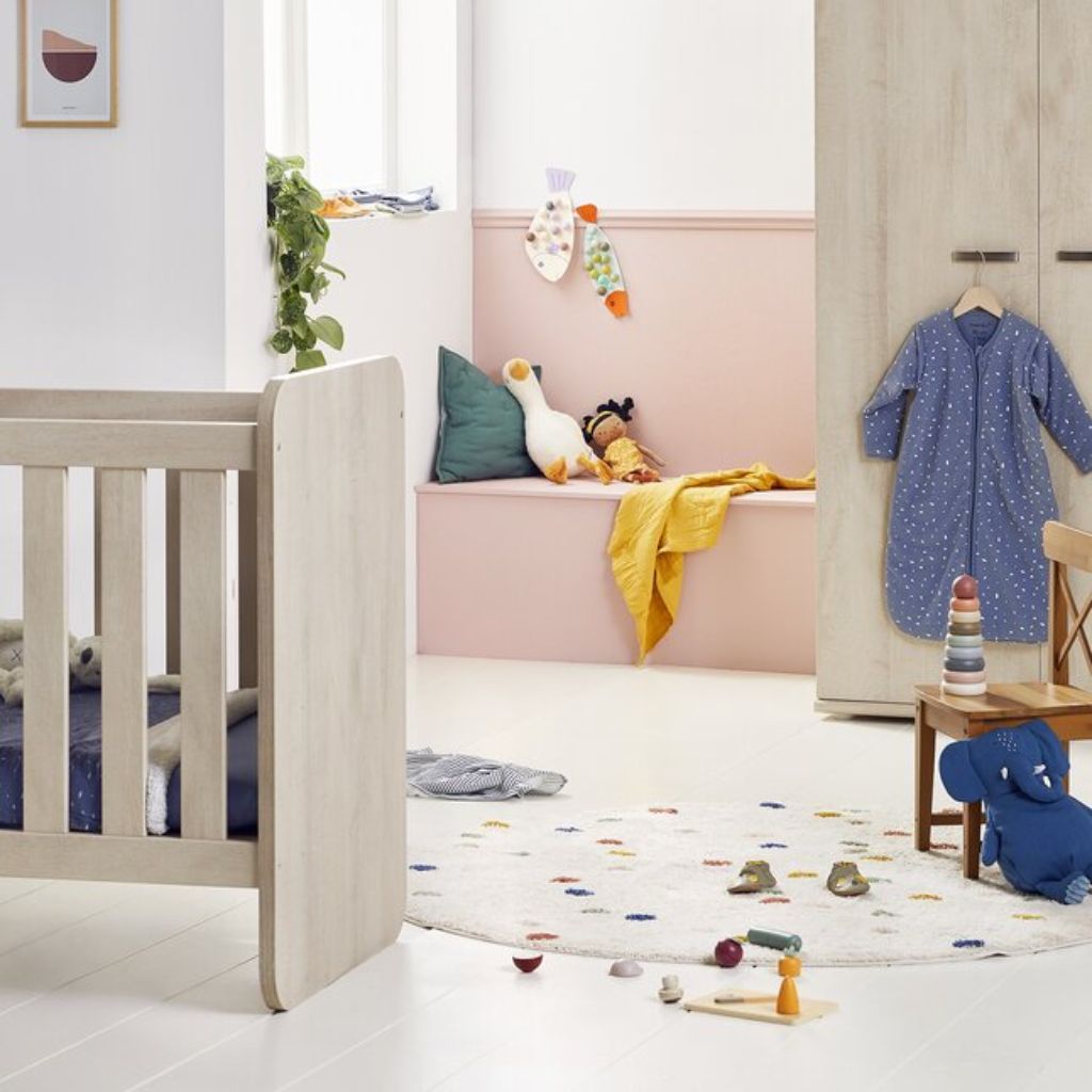 Neyt Lit évolutif Olivia décor chêne L 120 x Lg 60 cm