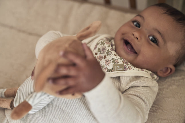 Jollein Bavoir bandana Retro Flowers - 2 pièces