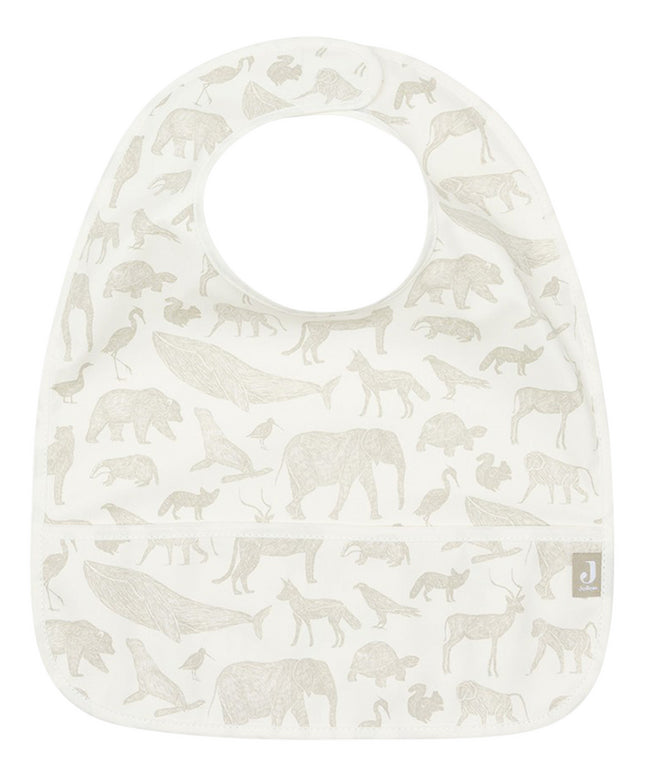 Jollein Bavoir Animals Waterproof Olive Green - 2 pièces