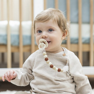 Nattou Attache-sucette sable/terracotta