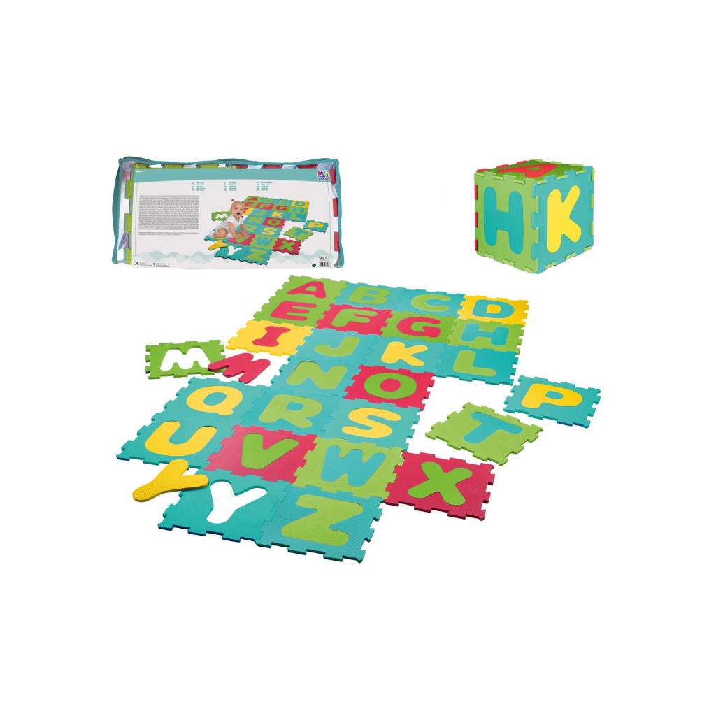 Puzzeltegels Alphabet EVA puzzle 31 x 31 cm - 26 stuks