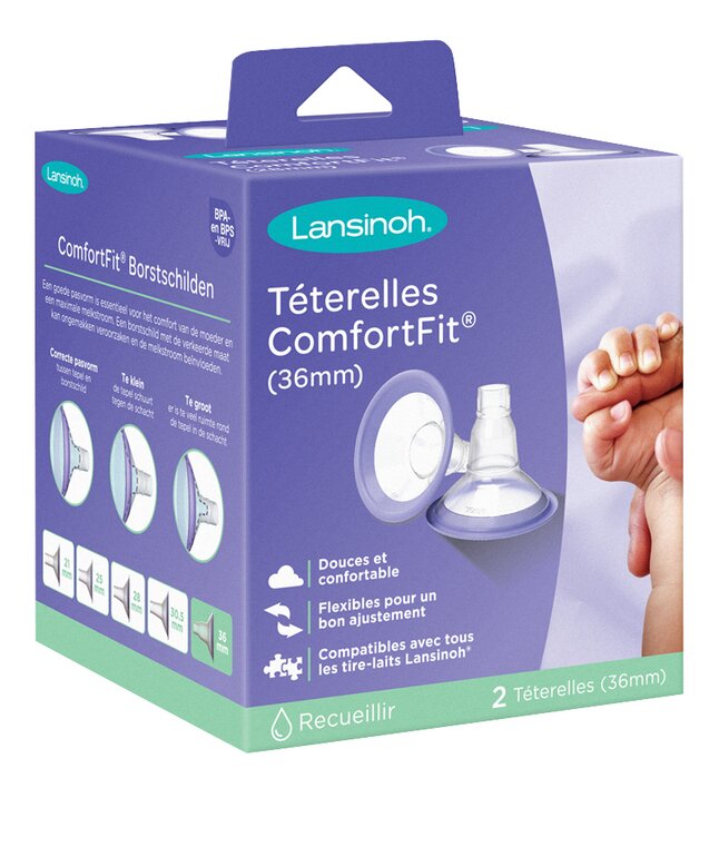 Lansinoh Téterelle Comfort Fit 36 mm - 2 pièces