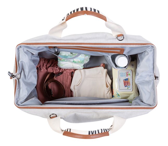 Childhome Verzorgingstas Mommy Bag Signature Canvas ecru