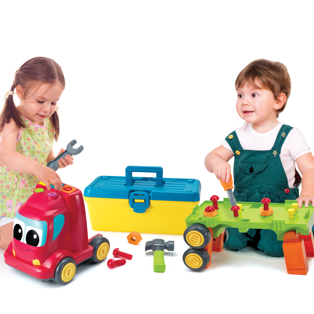 Bkids 3-in-1 Busy builder truck met geluiden