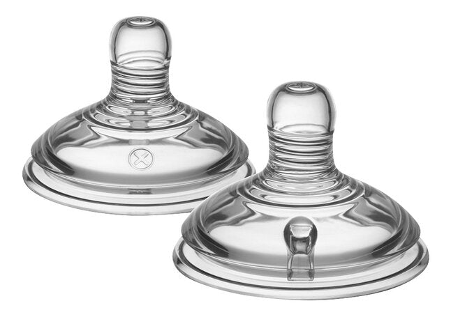 Tétine Tommee Tippee Closer to Nature à débit de lait variable - 2 pièces