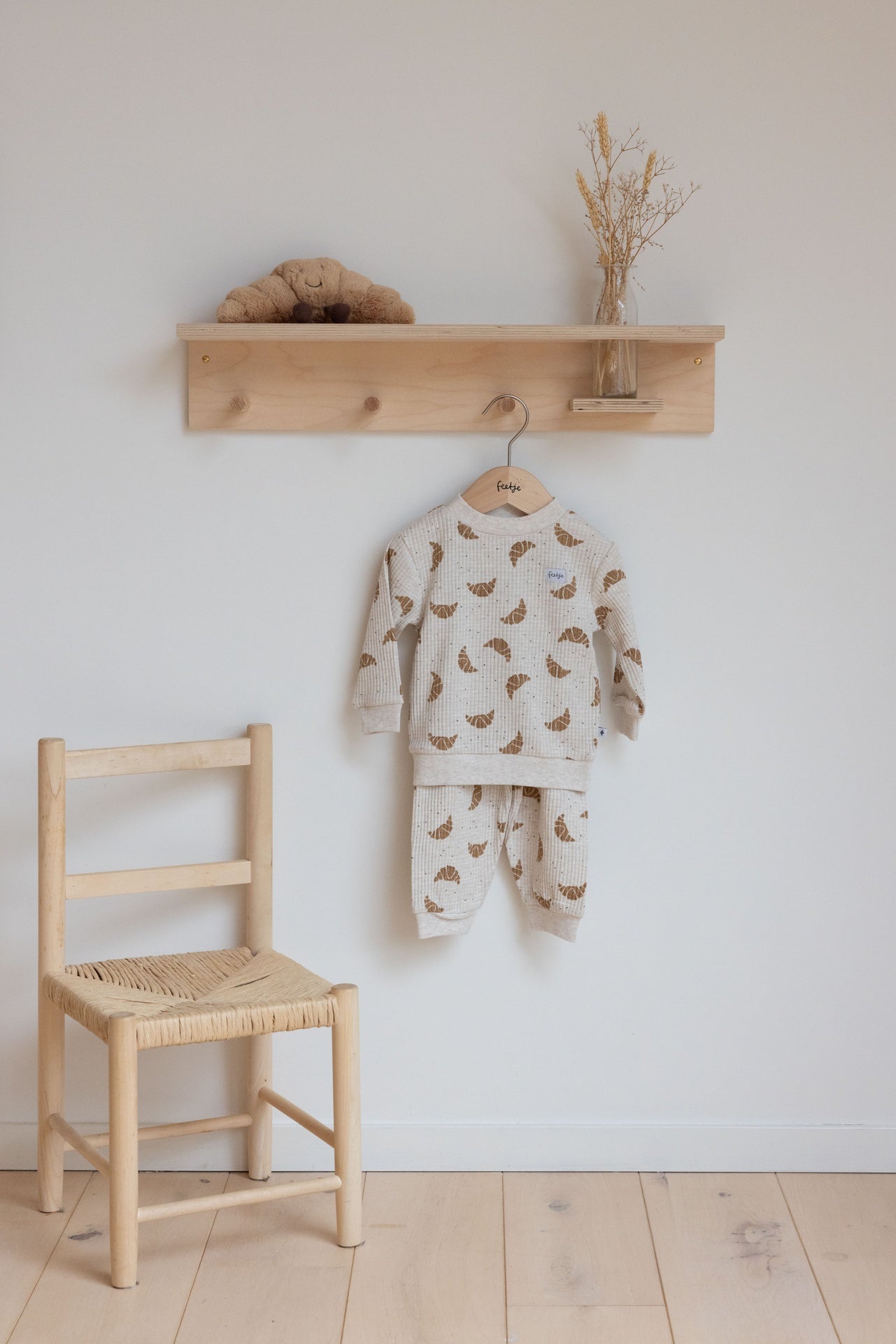 Feetje Pyjama 2 pièces Croissant Twinning Champagne Enfant