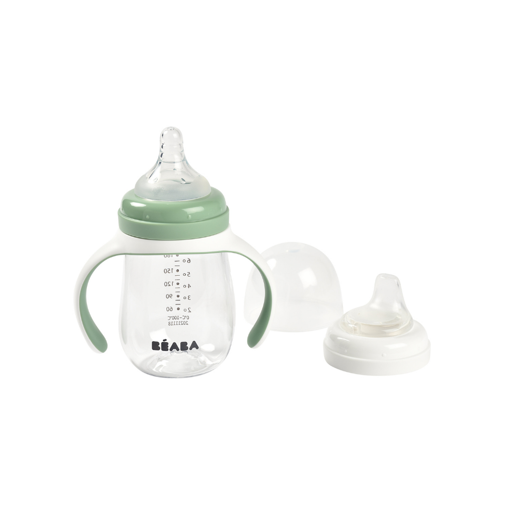 Béaba Gobelet d'apprentissage 2-en-1 210 ml Sage Green