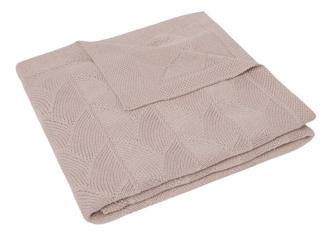Jollein Couverture pour berceau ou parc Shell Knit Wild Rose