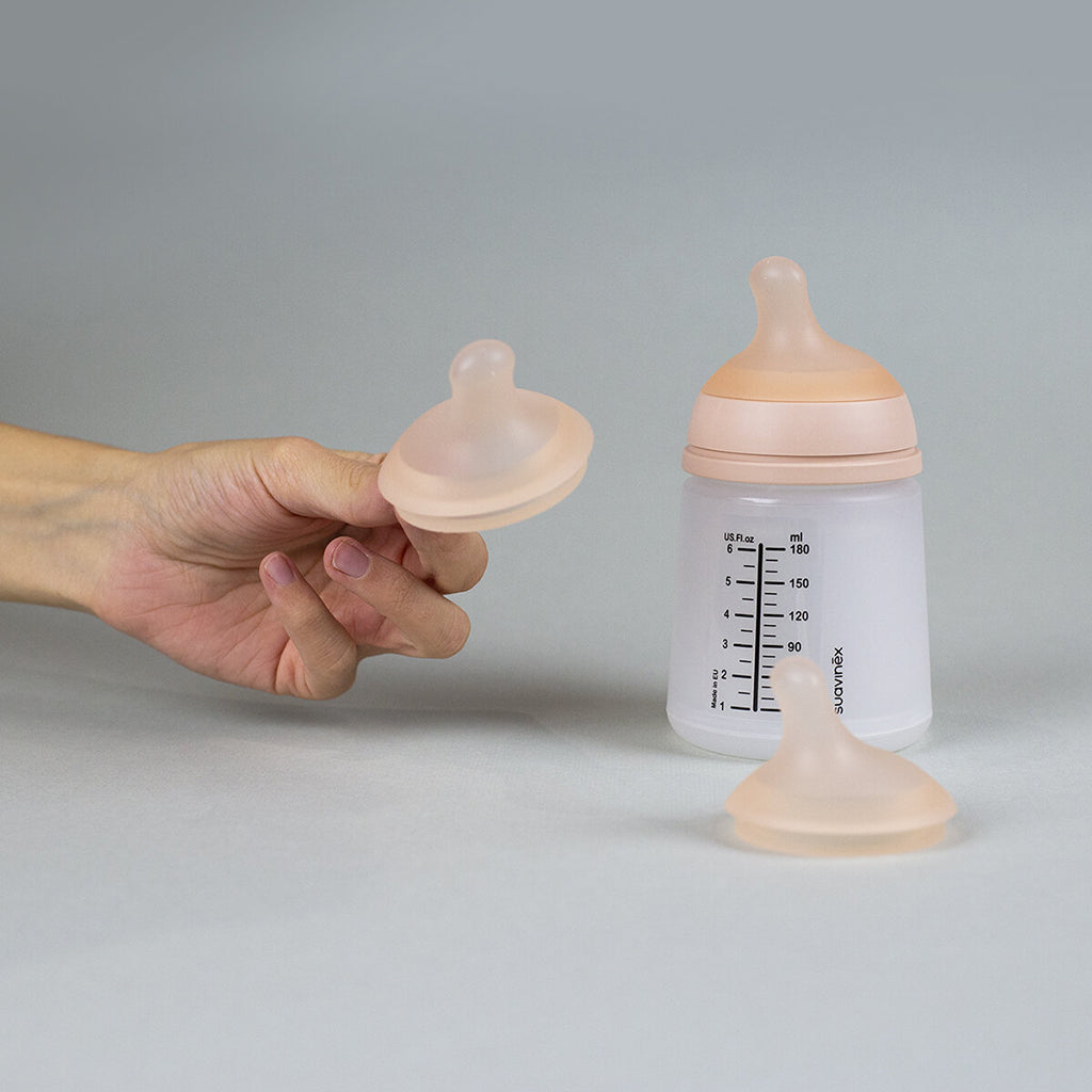 Suavinex Tétine anticolique Zerø.Zerø Débit rapide 0m+ Fair - 2 pièces
