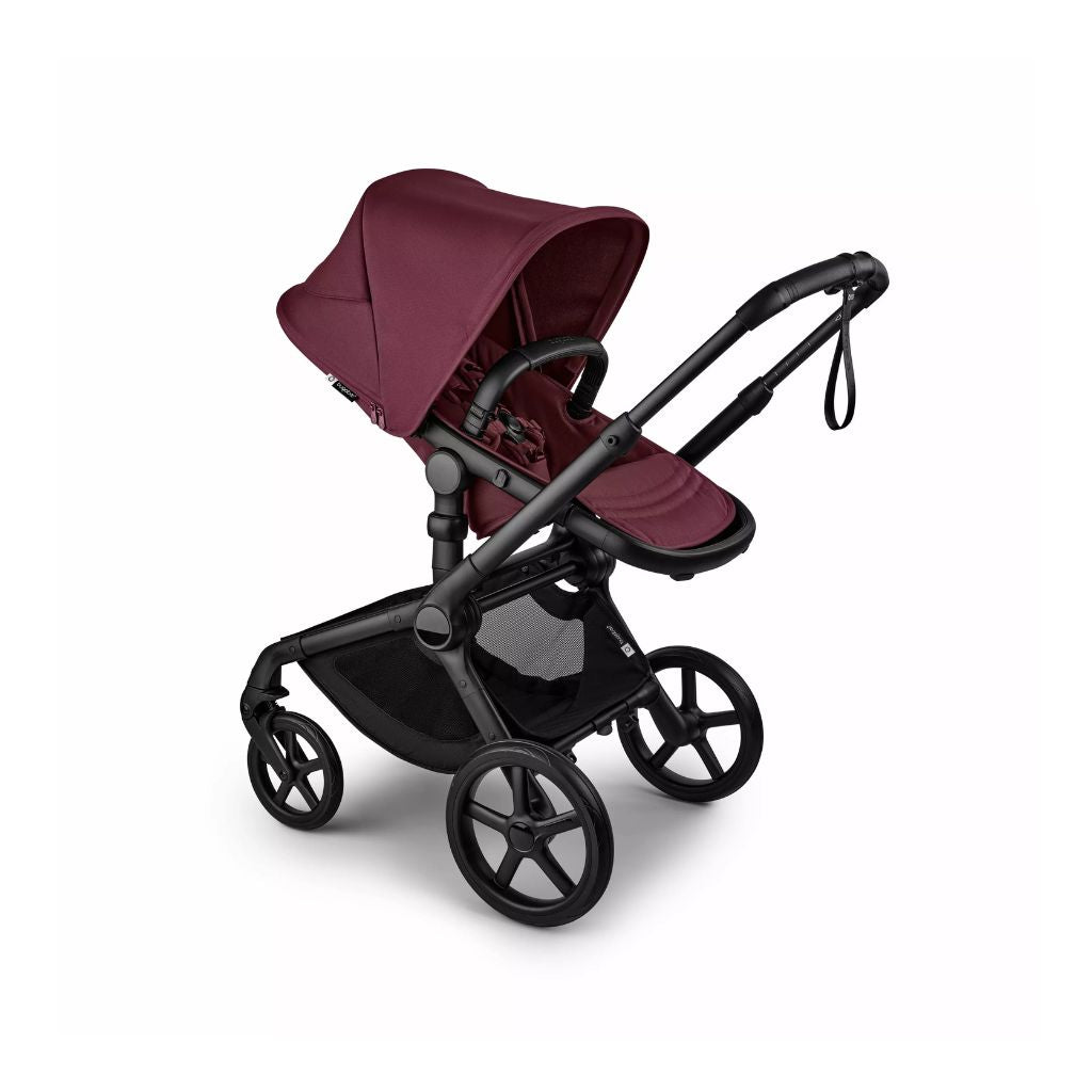 Bugaboo Poussette Fox 5 Renew avec nacelle Black / Dark Cherry