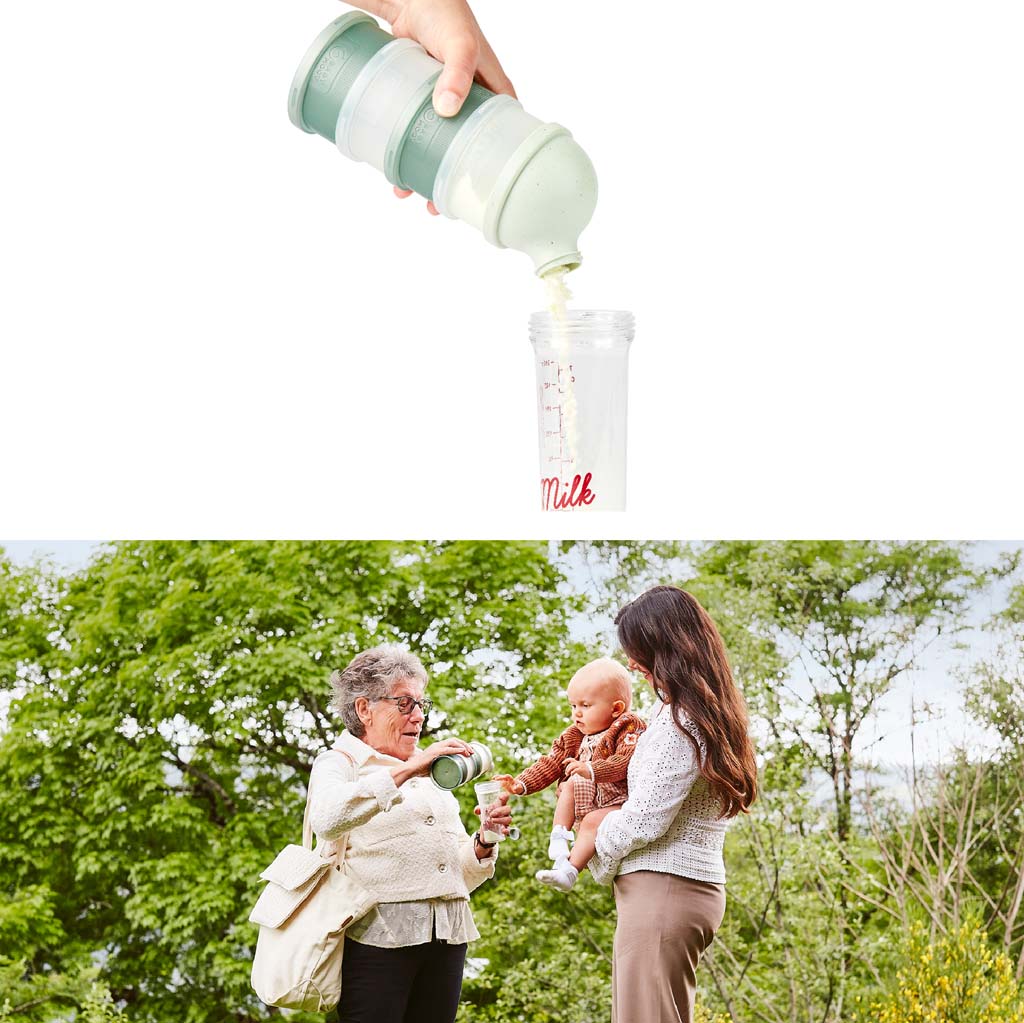 Babymoov Doseur de lait en poudre Babydose Mineral Green