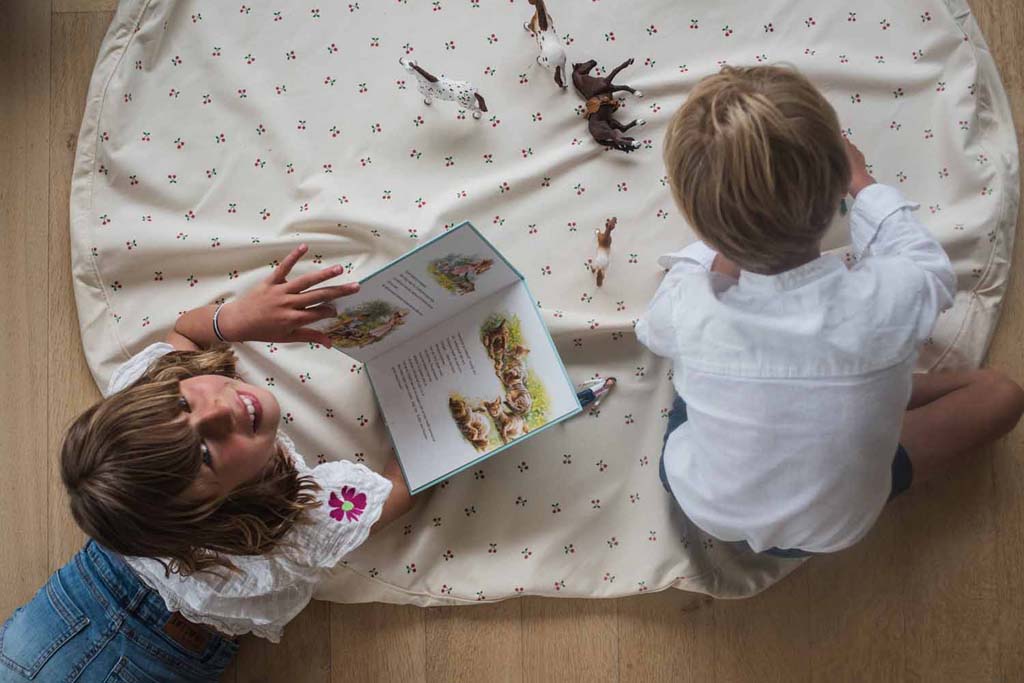 Play&Go Speeldeken /Opbergtas Noomad Cherry cherry