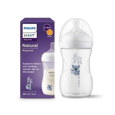 Philips AVENT Biberon Natural Response Koala transparent 260 ml - 3 pièces
