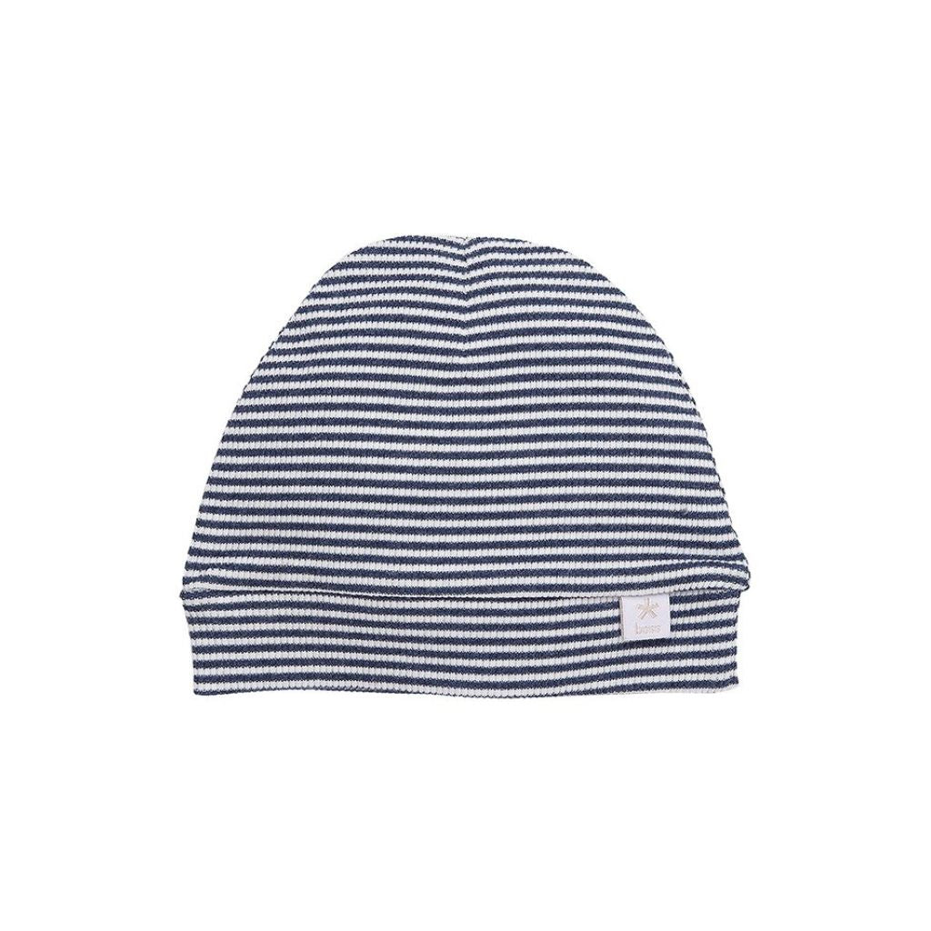 B*E*S*S Bonnet Pinstripe Blue de 1 mois à 6 mois