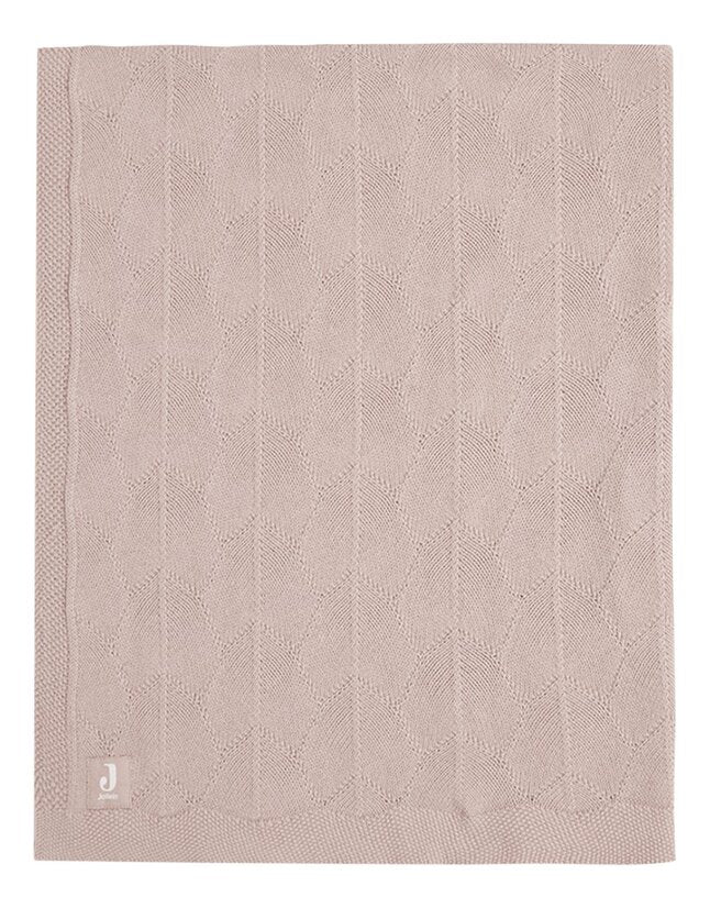 Jollein Couverture pour berceau ou parc Shell Knit Wild Rose