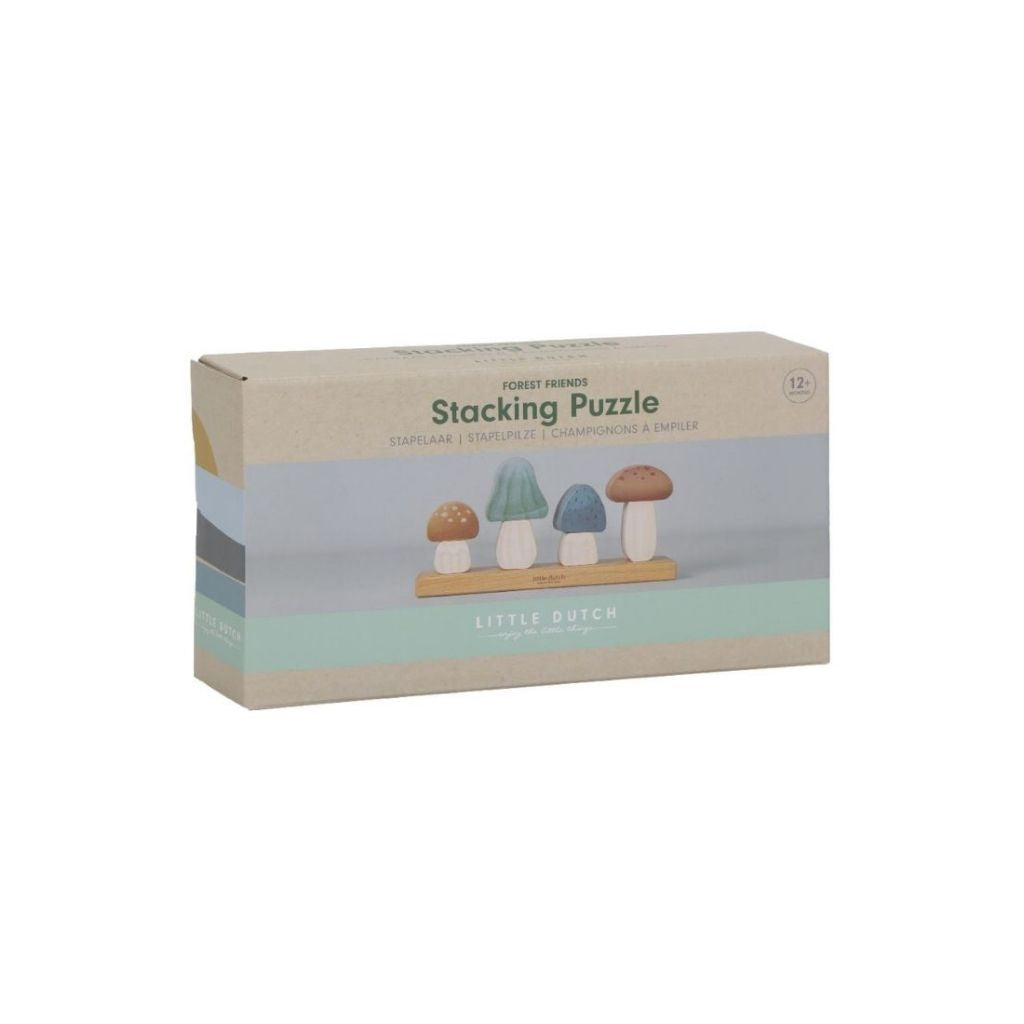Little Dutch Blocs en bois à empiler Forest Friends Champignons