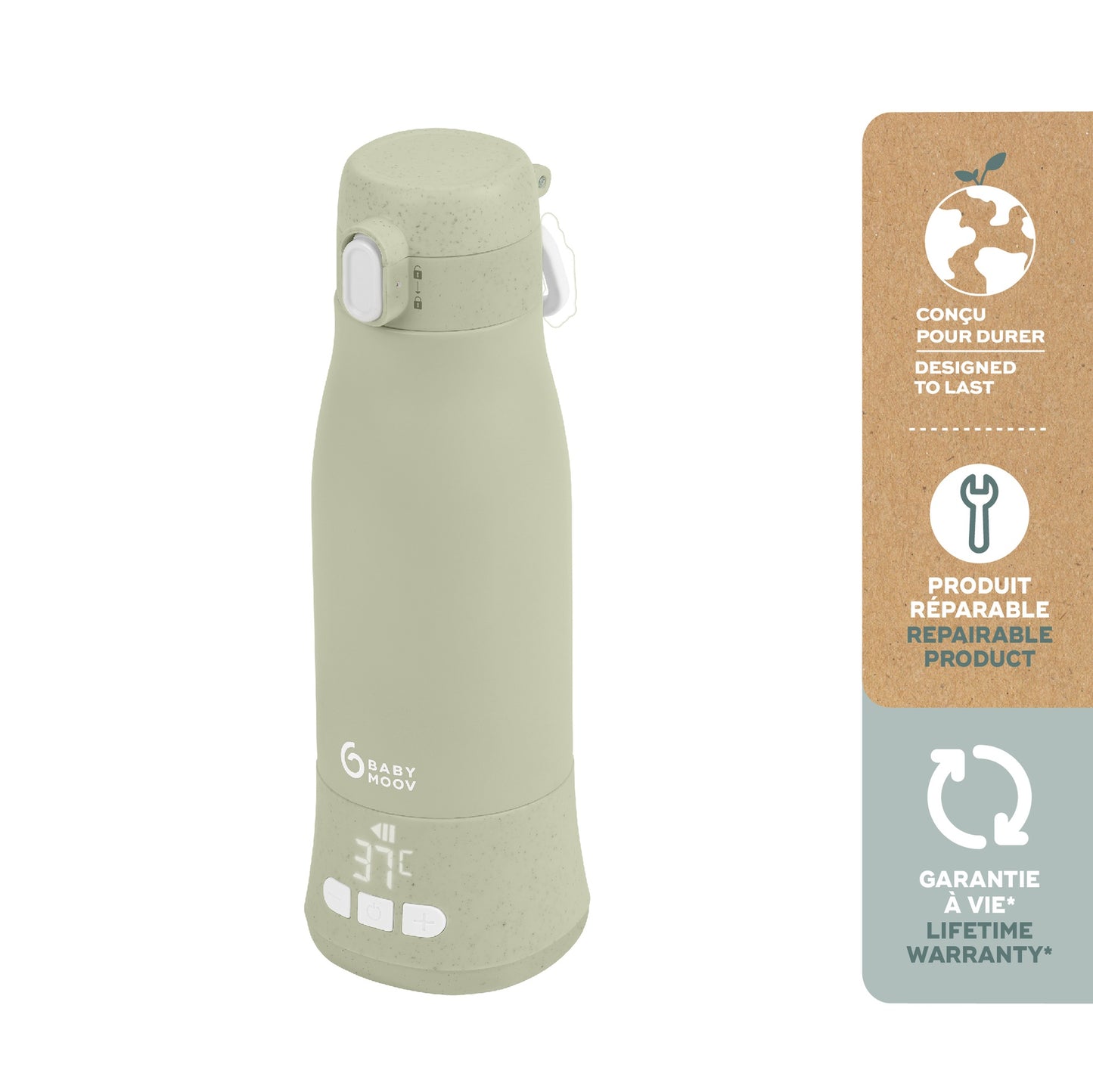 Babymoov Chauffe-biberon Moov & Feed Sage