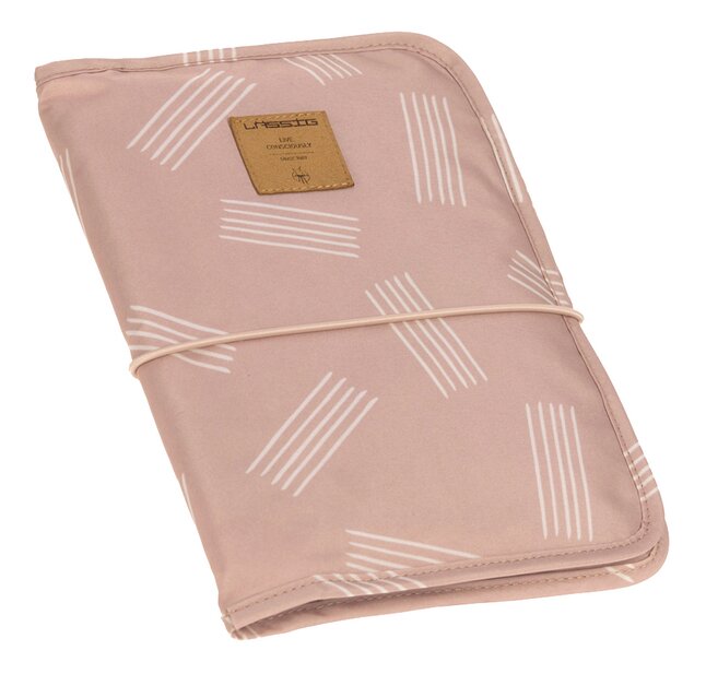 Lässig Matelas à langer Soft Stripes rose