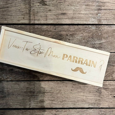 Dotti Coffret Vin "Veux-tu être mon parrain ?" FR