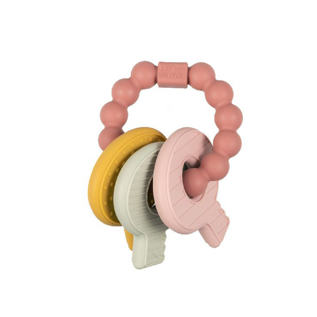 Little Dutch Bijtspeeltje Sleutelbos roze