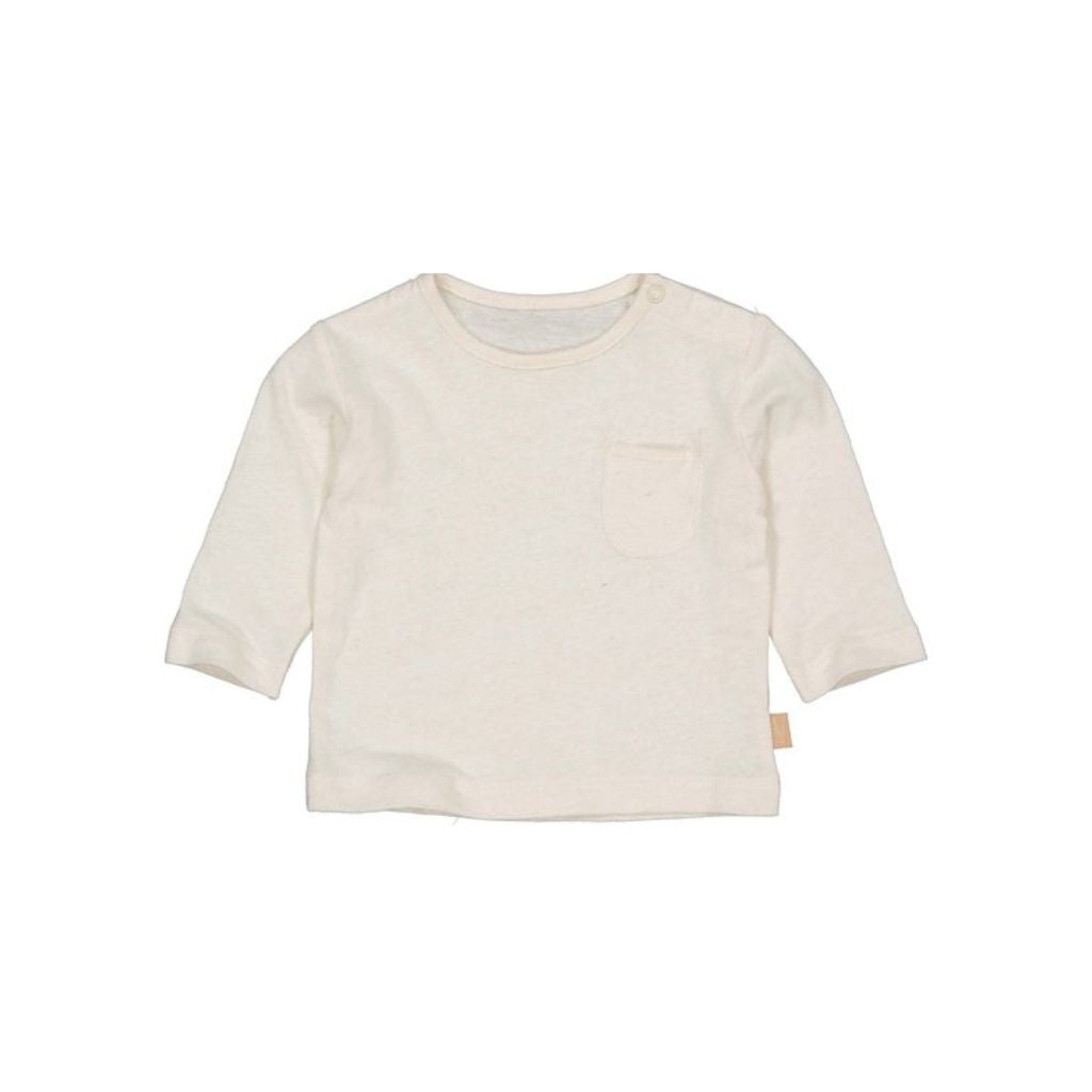 Levv t-shirt lange mouw,m56,creme,Boys