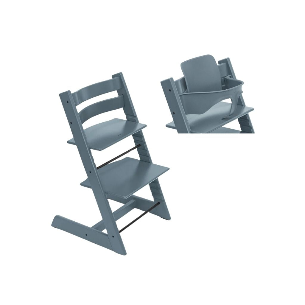 Stokke® Chaise haute Tripp Trapp® + Baby Set² Fjord Blue