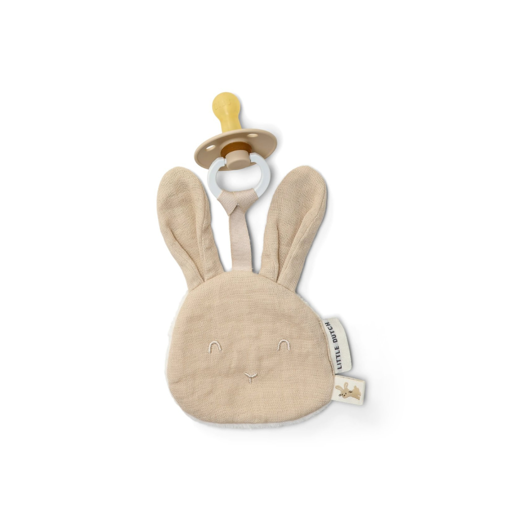 Little Dutch Chiffon pour sucette Newborn Naturals Baby Bunny Beige