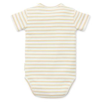 Little Dutch Body à manches courtes Little Farm blanc