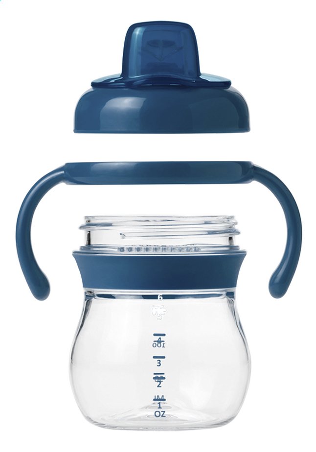 OXO Tot Gobelet d'apprentissage à bec souple 150 ml bleu marine