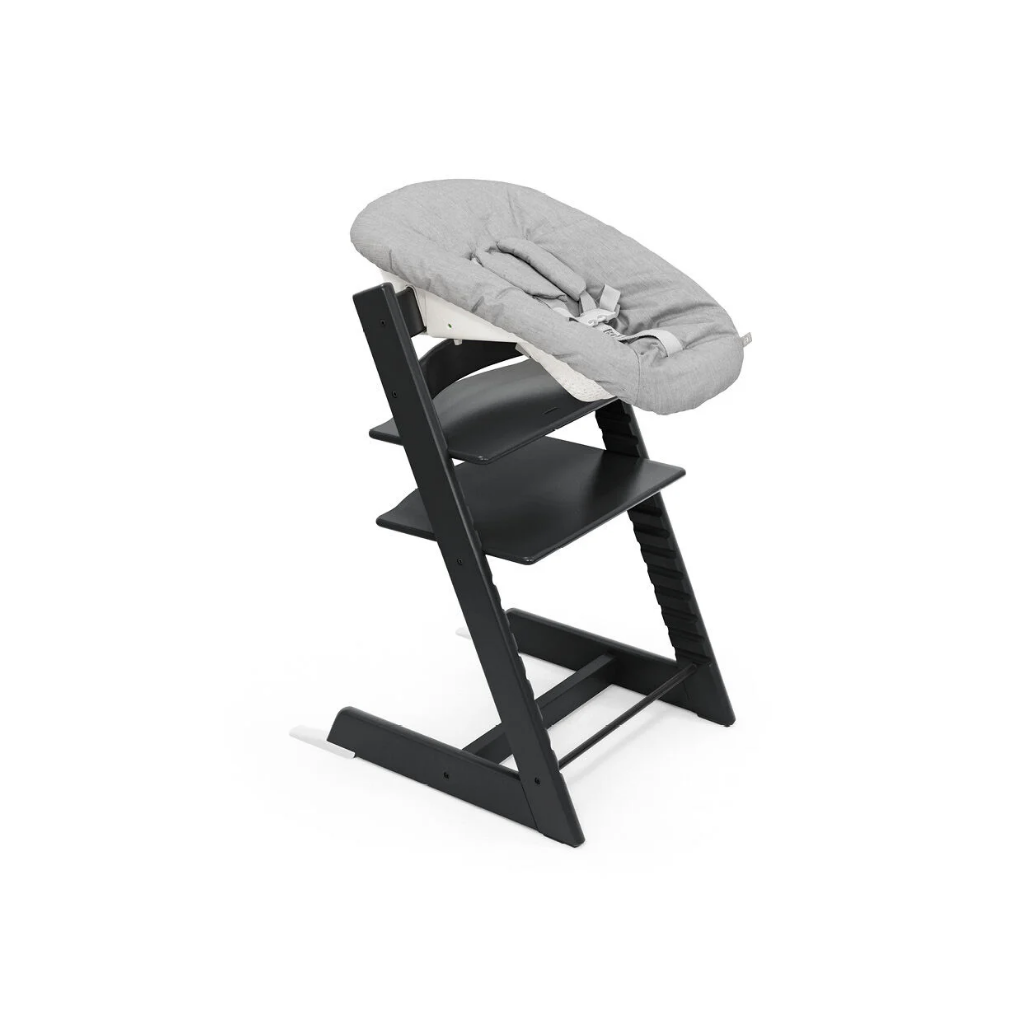 Stokke® Eetstoel Tripp Trapp® + Newborn Set + Baby set² zwart