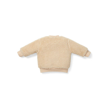 Little Dutch Sweater teddy kerst Gingerbread , m62, Zand, Uniseks