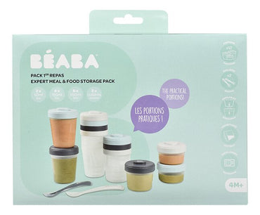 Béaba Pot de conservation bleu
 - 12 pièces + 2 cuillères