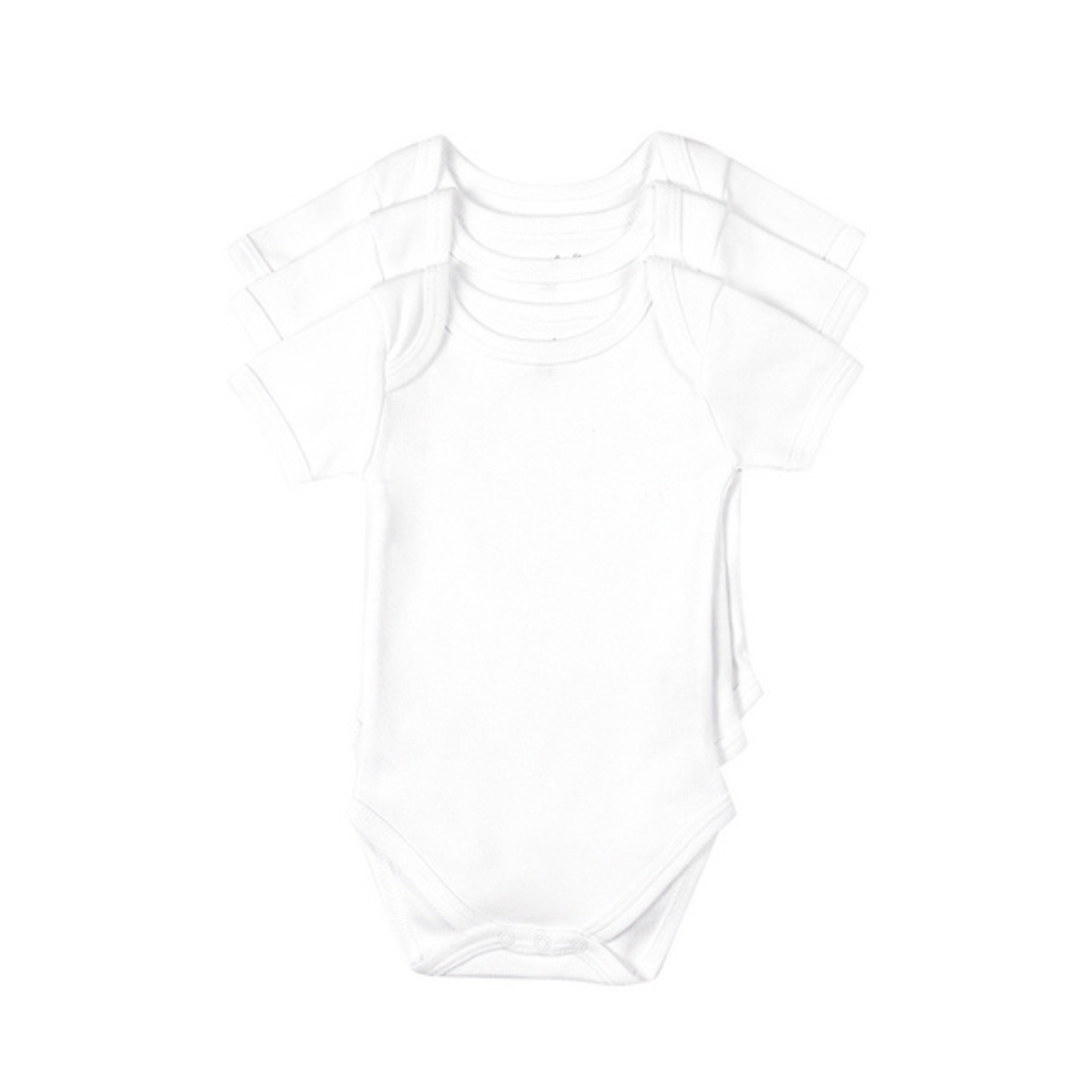 Dreambee Body met korte mouwen Essentials Off White - 3 stuks