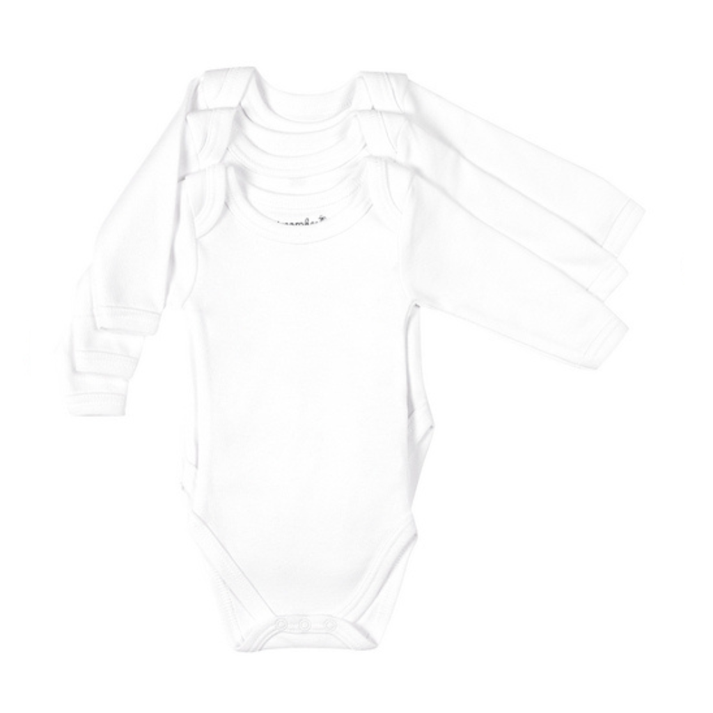 Dreambee Body met lange mouwen Essentials Off White - 3 stuks