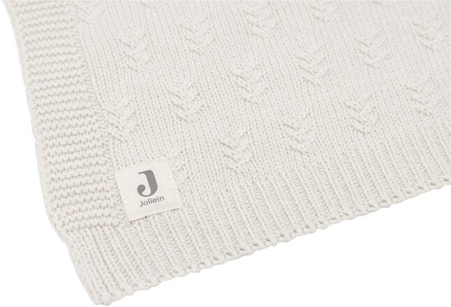 Jollein Deken voor bed Grain Knit Oatmeal
