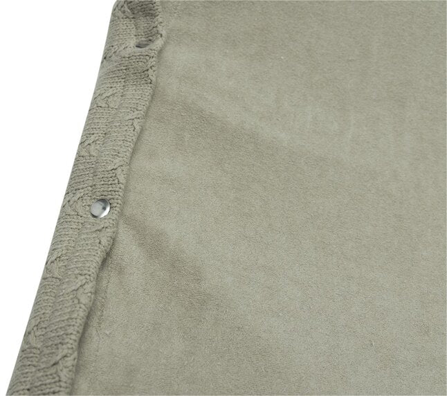 Jollein Hoes voor waskussen Grain Knit Olive Green