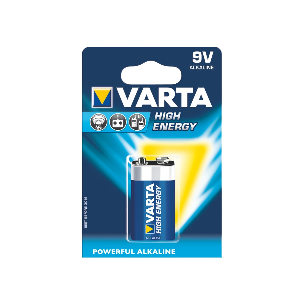 Varta Batterij High Energy 9 Volt Block E - 1 pack