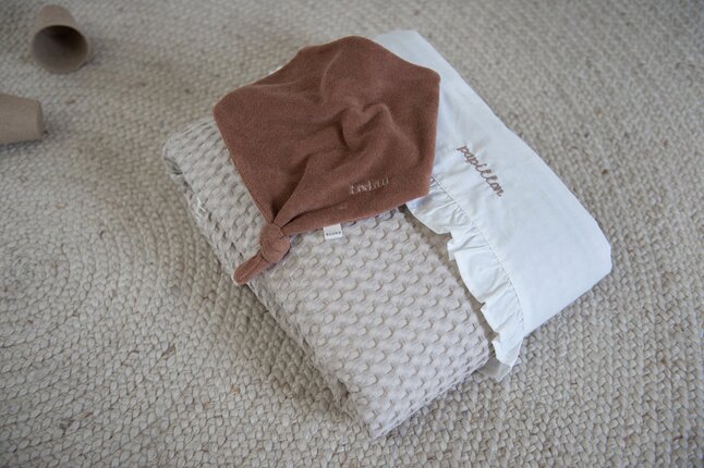 Koeka Laken voor bed Ruffle Warm White
