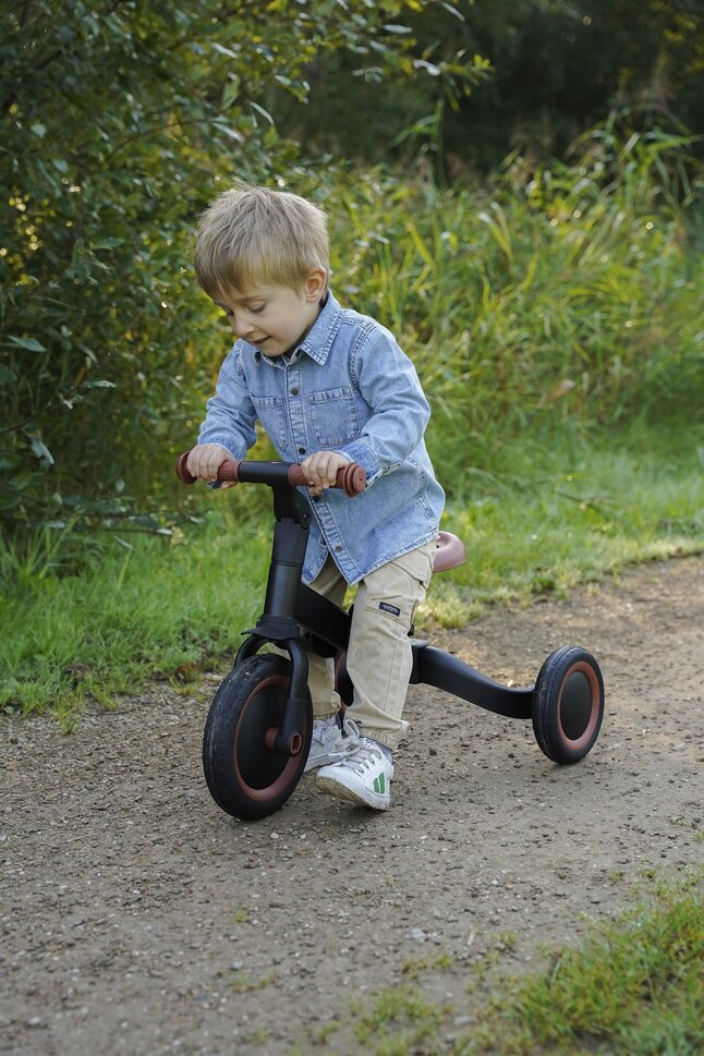 Topmark Driewieler 4-in-1 Kaya zwart