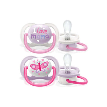 Philips AVENT Fopspeen 0 - 6 maanden Ultra Air Happy Range Girl - 2 stuks