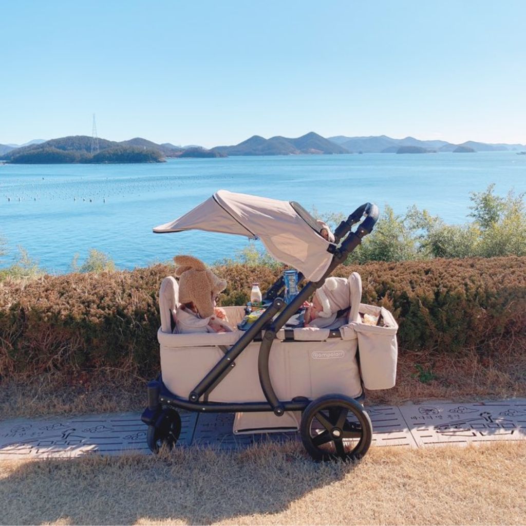 Pronto Stroller Bolderkar Sand Beige + bekerhouder