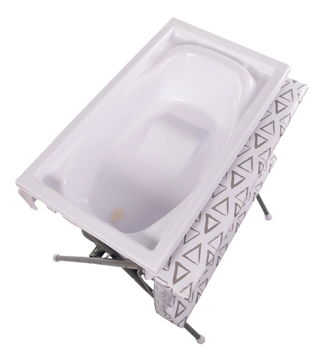 Bo Jungle Table à langer Pensylvania gris