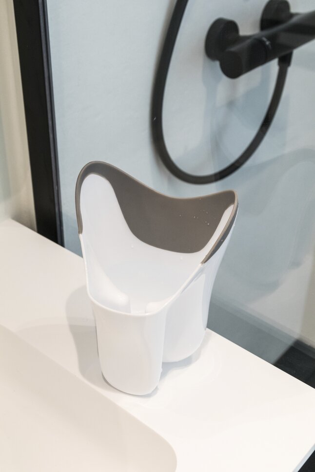 Nûby Gobelet de rinçage blanc/gris