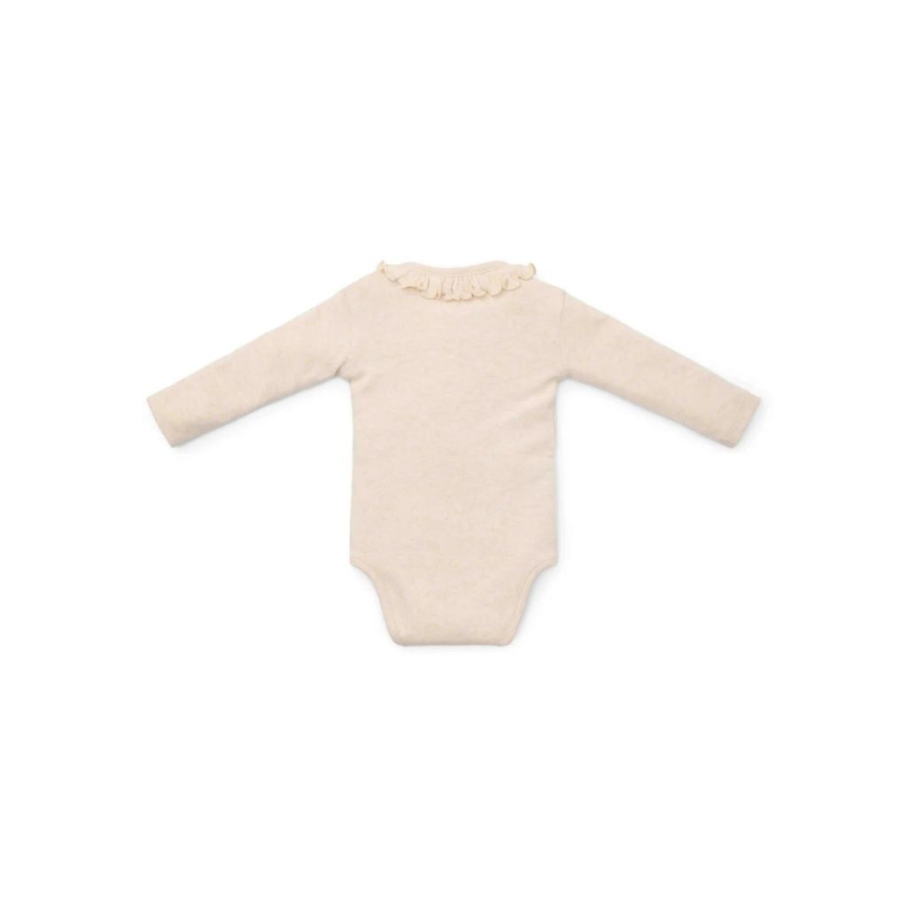 Little Dutch Body met lange mouwen Little Farm Sand
